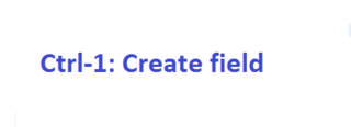 Create field